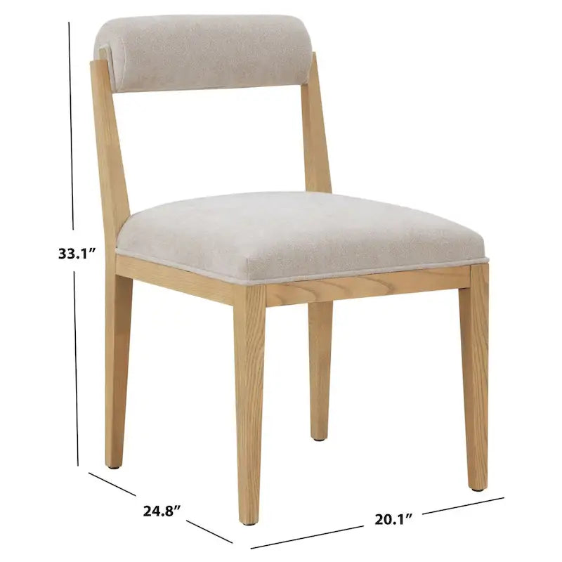 SAFAVIEH Couture Oaklie Rolled Back 20-inch Dining Chair - 20Wx25Dx33H